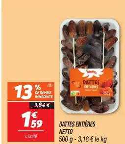 Netto NETTO Dattes entières offre