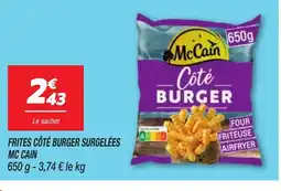Netto MC CAIN Frites côté burger surgelées offre