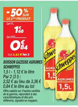 Netto SCHWEPPES Boisson gazeuse agrumes offre