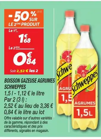 Netto SCHWEPPES Boisson gazeuse agrumes offre