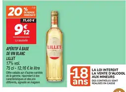 Netto LILLET Apéritif à base de vin blanc offre