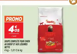 Netto NETTO Soupe complète pour chien au boeuf et aux légumes offre