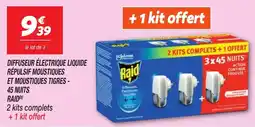 Netto RAID Diffuseur électrique liquide répulsif moustiques et moustiques tigres 45 nuits offre