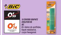 Netto BIC 10 Crayons graphite evolution hb offre