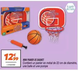 Netto Mini panier de basket offre