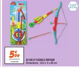 Netto Kit arc et flèches à ventouse offre
