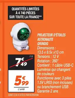 Netto Projecteur d'étoiles astronaute grundig offre