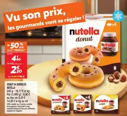 Netto NUTELLA Donut x4 surgelés offre