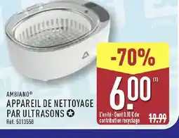 ALDI AMBIANO Appareil de nettoyage par ultrasons offre