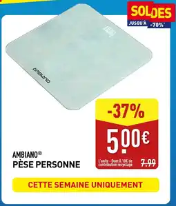 ALDI AMBIANO Pèse personne offre