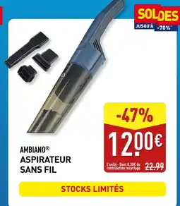 ALDI AMBIANO Aspirateur sans fil offre