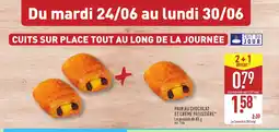 ALDI Pain au chocolat et crème patissière offre