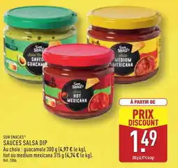 ALDI SUN SNACKS Sauces salsa dip offre