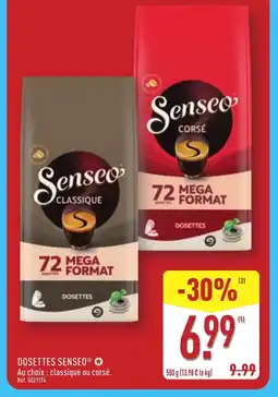 ALDI DOSETTES SENSEO offre
