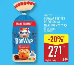 ALDI HARRY'S Doowap pépites de chocolat maxi format offre