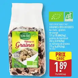ALDI SIMPLEMENT BON ET BIO Graines biologiques offre