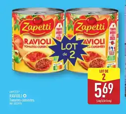 ALDI ZAPETTI Ravioli offre