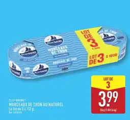 ALDI PETIT NAVIRE Morceaux de thon au naturel offre