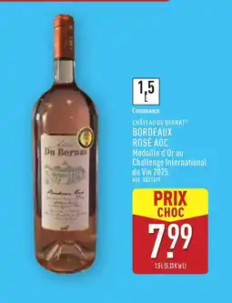 ALDI CHÂTEAU DU BERNAT Bordeaux rose aoc offre
