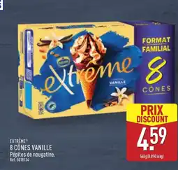 ALDI EXTRÊME 8 cônes vanille offre