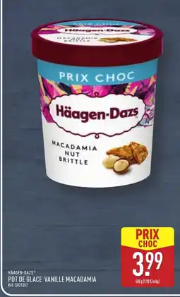 ALDI HÄAGEN-DAZS Pot de glace vanille macadamia offre
