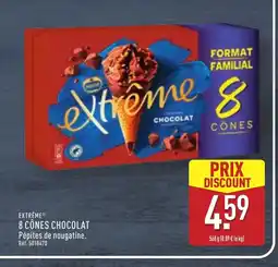 ALDI EXTRÊME 8 cônes chocolat offre