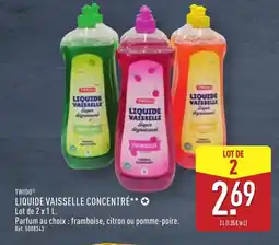 ALDI TWIDO Liquide vaisselle concentré offre