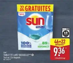 ALDI SUN Tablette lave-vaisselle offre