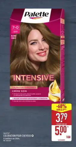 ALDI PALETTE Coloration pour cheveux offre