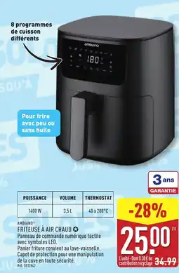 ALDI AMBIANO Friteuse à air chaud offre