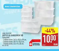 ALDI HOME CREATION Boîtes de rangement offre