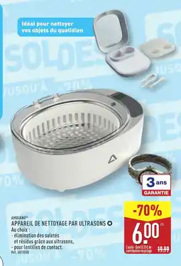 ALDI AMBIANO Appareil de nettoyage par ultrasons offre