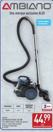 ALDI AMBIANO Aspirateur sans sac offre