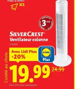 Lidl SILVERCREST Ventilateur colonne offre