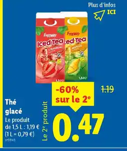 Lidl Thé glacé offre