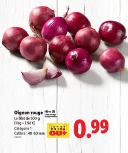 Lidl Oignon rouge offre