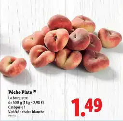 Lidl Pêche Plate offre
