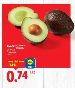 Lidl Avocat offre