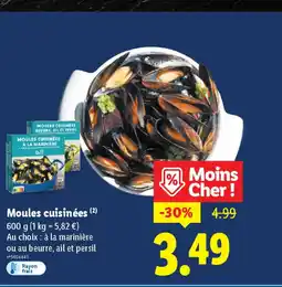 Lidl Moules cuisinées offre