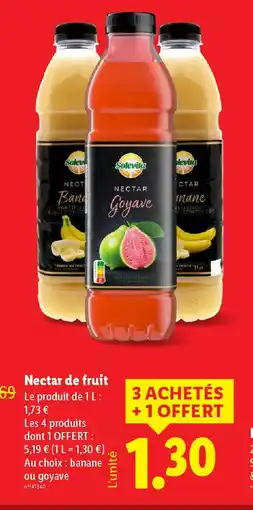 Lidl Nectar de fruit offre
