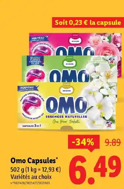 Lidl OMO Capsules offre