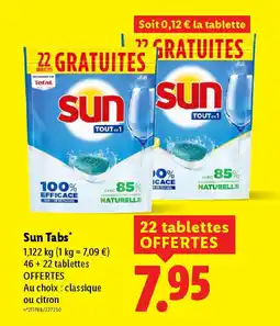 Lidl SUN Tabs offre