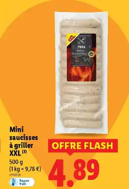 Lidl Mini saucisses à griller XXL offre