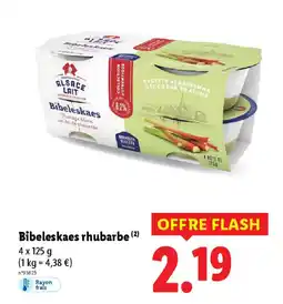 Bibeleskaes rhubarbe