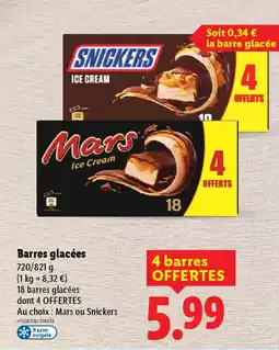 Lidl Barres glacées offre