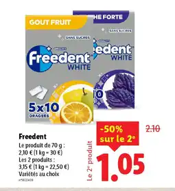Lidl FREEDENT offre
