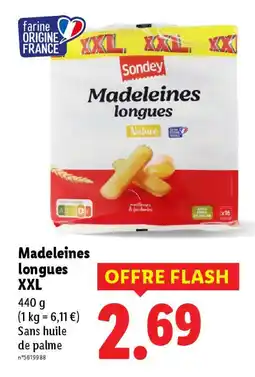 Lidl Madeleines longues XXL offre