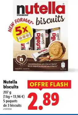 Lidl NUTELLA biscuits offre
