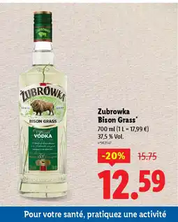 Lidl ZUBROWKA Bison Grass offre