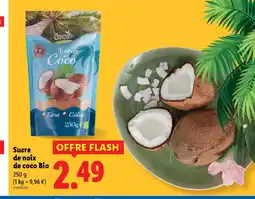 Lidl Sucre de noix de coco Bio offre